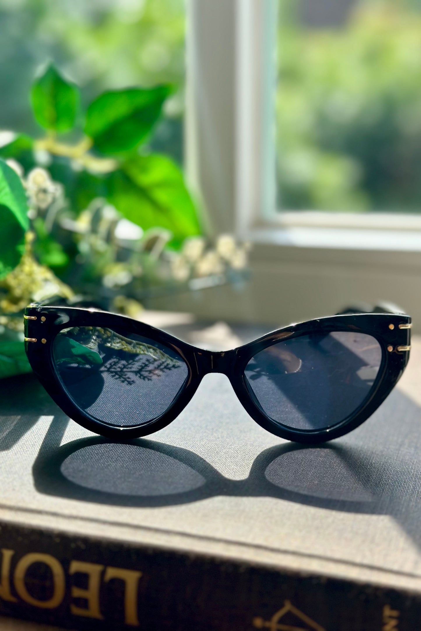 Sonnenbrille Classic Cateye Schwarz