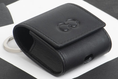 Leder Airpod Case schwarz